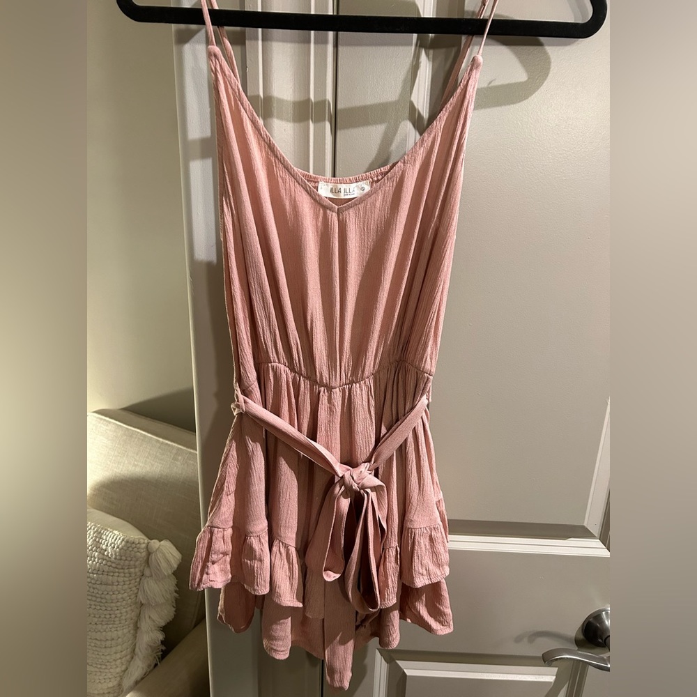 Pink romper. Size small.